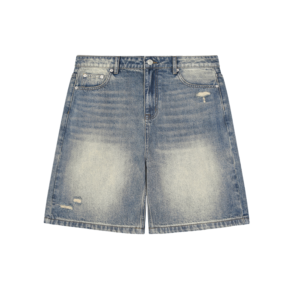 "Star" blue denim Shorts