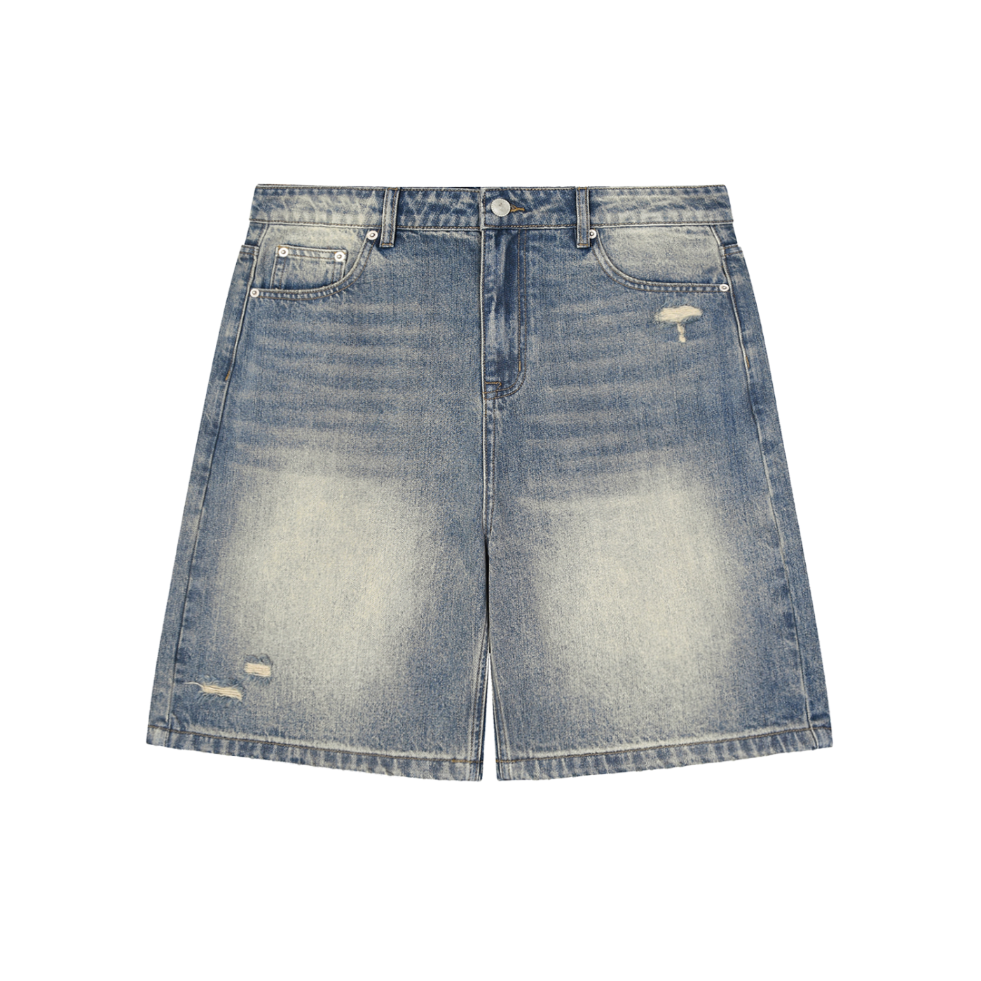 "Star" blue denim Shorts