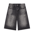 "Star" wide denim shorts