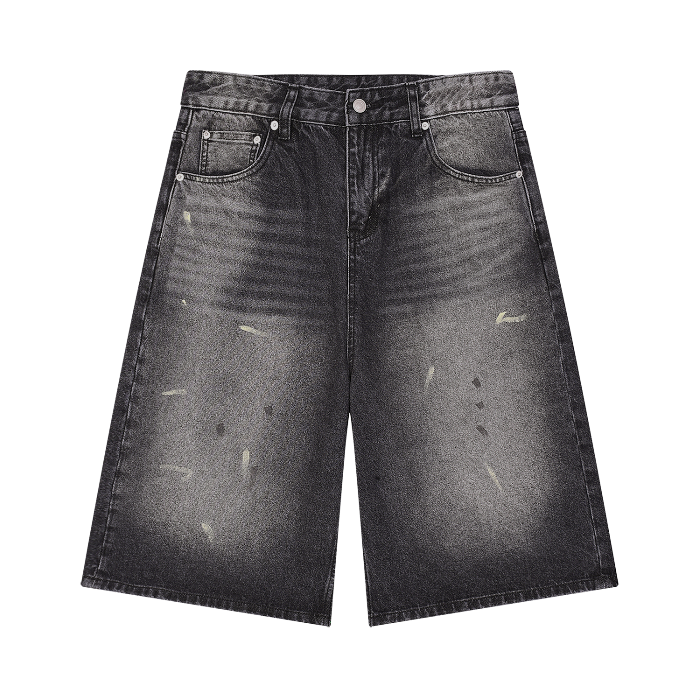 "Star" wide denim shorts