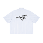 "Ambiguity" boxy stripe shirt