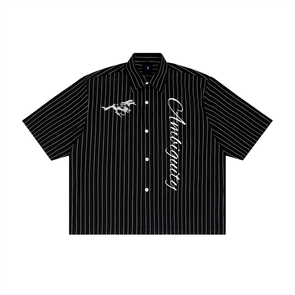 "Ambiguity" boxy stripe shirt
