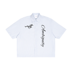 "Ambiguity" boxy stripe shirt