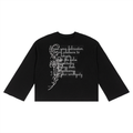 "Scripture" waffle knit longsleeve